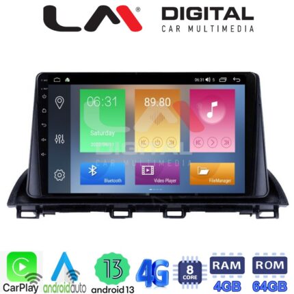LM Digital - LM ZC8461 GPS Οθόνη OEM Multimedia Αυτοκινήτου για Mazda 3 2014 >  (CarPlay/AndroidAuto/BT/GPS/WIFI/GPRS)