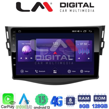 LM Digital - LM ZT8018 GPS Οθόνη OEM Multimedia Αυτοκινήτου για TOYOTA RAV4 2006 > 2012 (CarPlay/AndroidAuto/BT/GPS/WIFI/GPRS)