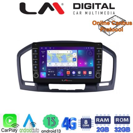 LM Digital - LM ZG8114 GPS Οθόνη OEM Multimedia Αυτοκινήτου για OPEL INSIGNIA 2007-2013 (CarPlay/AndroidAuto/BT/GPS/WIFI/GPRS)
