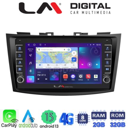 LM Digital - LM ZG8179 GPS Οθόνη OEM Multimedia Αυτοκινήτου για SUZUKI SWIFT 2011>2016 (CarPlay/AndroidAuto/BT/GPS/WIFI/GPRS)