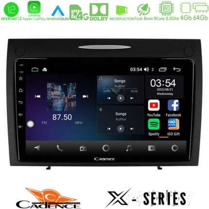 Cadence X Series Mercedes SLK Class 8core Android12 4+64GB Navigation Multimedia Tablet 9"