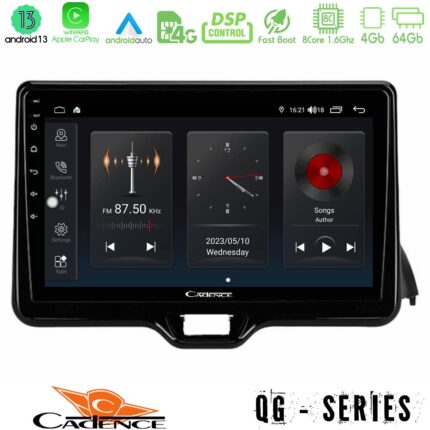 Cadence QG Series 8Core Android13 4+64GB Toyota Yaris 2020-> Navigation Multimedia Tablet 10"