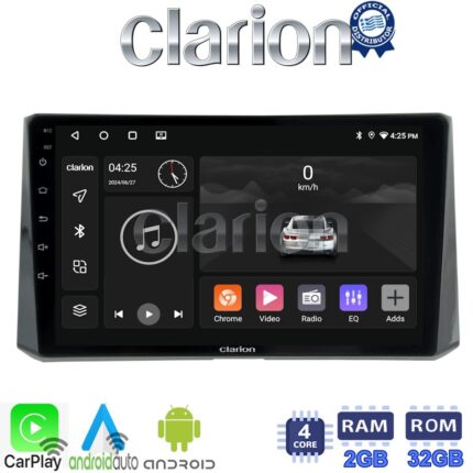 CLARION GL31204 Οθόνη OEM Multimedia Αυτοκινήτου για Toyota Corolla 2019> (CarPlay/AndroidAuto/BT/GPS/WIFI/GPRS)