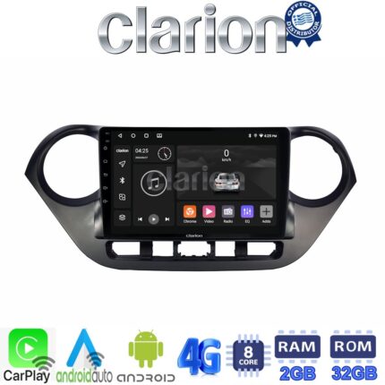 CLARION GL71406 Οθόνη OEM Multimedia Αυτοκινήτου για Hyundai i10 2014> (CarPlay/AndroidAuto/BT/GPS/WIFI/GPRS)