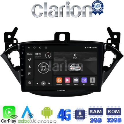 CLARION GL71521 Οθόνη OEM Multimedia Αυτοκινήτου για Opel Corsa E 2015 > 2018 (CarPlay/AndroidAuto/BT/GPS/WIFI/GPRS)