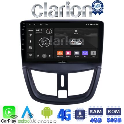 CLARION GL72207 Οθόνη OEM Multimedia Αυτοκινήτου για PEUGEOT 207 2007>2013 (CarPlay/AndroidAuto/BT/GPS/WIFI/GPRS)