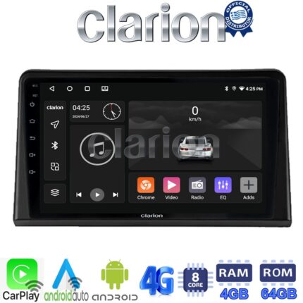 CLARION GL72326 Οθόνη OEM Multimedia Αυτοκινήτου για Renault Express 2023 > (CarPlay/AndroidAuto/BT/GPS/WIFI/GPRS)