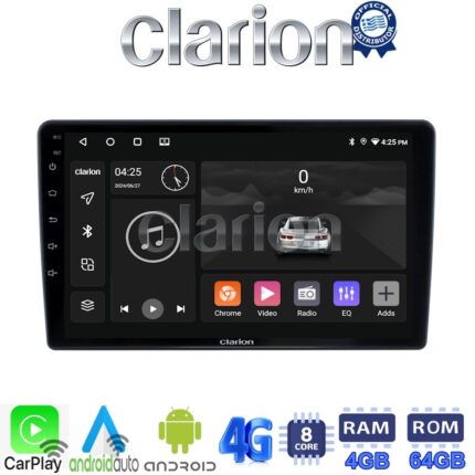 CLARION GL72409 Οθόνη OEM Multimedia Αυτοκινήτου για Hyundai H1 2010 > 2018 (CarPlay/AndroidAuto/BT/GPS/WIFI/GPRS)