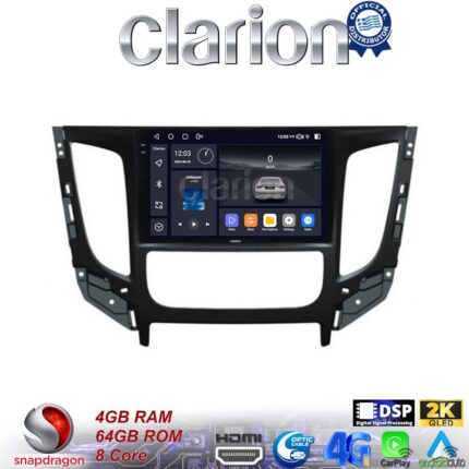 CLARION GL74230 Οθόνη OEM Multimedia Αυτοκινήτου για Mitsubishi L200 2014 >Μόνο για αυτοκίνητα με Κλιματισμό (CarPlay/AndroidAuto/BT/GPS/WIFI/GPRS)