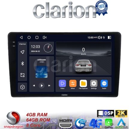 CLARION GL74715 Οθόνη OEM Multimedia Αυτοκινήτου για Nissan Navara D40 2006 > 2016 clima (CarPlay/AndroidAuto/BT/GPS/WIFI/GPRS)