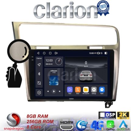 CLARION GL75591S Οθόνη OEM Multimedia Αυτοκινήτου για 0 (CarPlay/AndroidAuto/BT/GPS/WIFI/GPRS)
