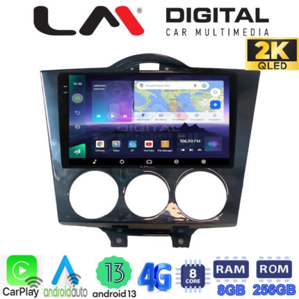 LM Digital - LM ZQ8304 GPS Οθόνη OEM Multimedia Αυτοκινήτου για ΠΡΟΣΟΧΗ!!! ΜΕΤΑ ΤΗΝ ΤΟΠΟΘΕΤΗΣΗ Η ΟΘΟΝΗ ΘΑ ΕΞΕΧΕΙ ΑΠO ΤΟ ΤΑΜΠΛΟ 2cmMazda RX8 2001 > 2008 (CarPlay/AndroidAuto/BT/GPS/WIFI/GPRS)