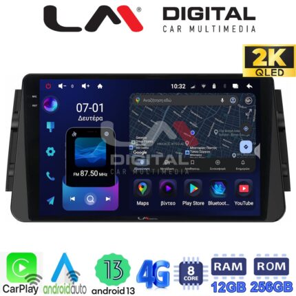 LM ZS8714 GPS Οθόνη OEM Multimedia Αυτοκινήτου για Nissan Micra (K14) 2017> (CarPlay/AndroidAuto/BT/GPS/WIFI/GPRS)